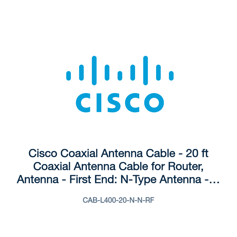 CAB-L400-20-N-N-RF: Cisco Coaxial Antenna Cable