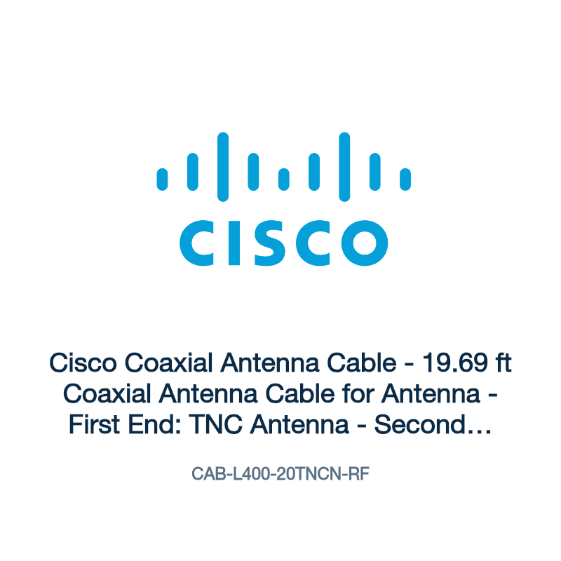 CAB-L400-20TNCN-RF: Cisco Coaxial Antenna Cable