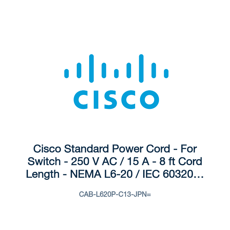 CAB-L620P-C13-JPN=: Cisco Standard Power Cord