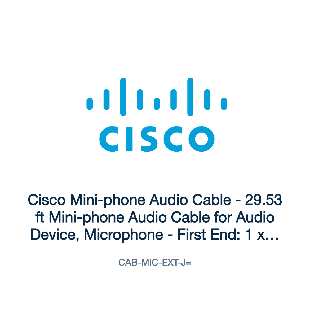 CAB-MIC-EXT-J=: Cisco Mini-phone Audio Cable