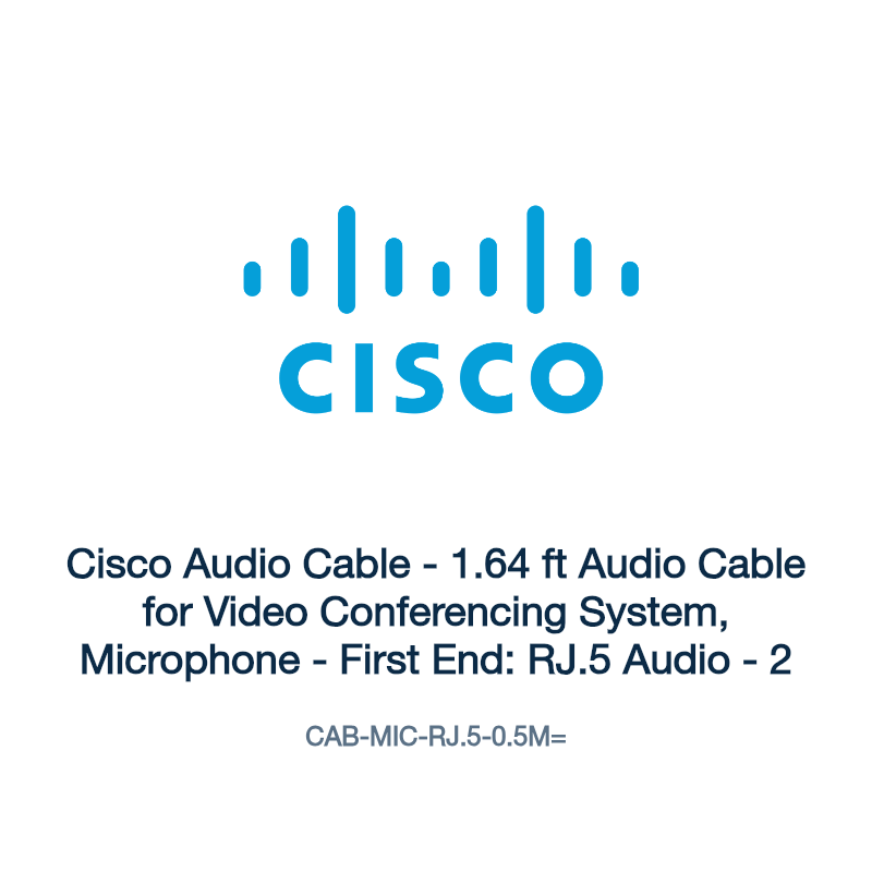 CAB-MIC-RJ.5-0.5M=: Cisco Audio Cable