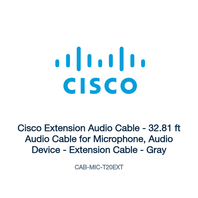 CAB-MIC-T20EXT: Cisco Extension Audio Cable