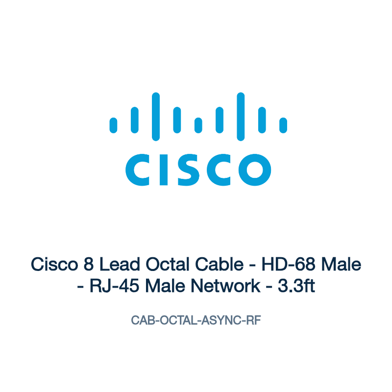 CAB-OCTAL-ASYNC-RF: Cisco 8 Lead Octal Cable