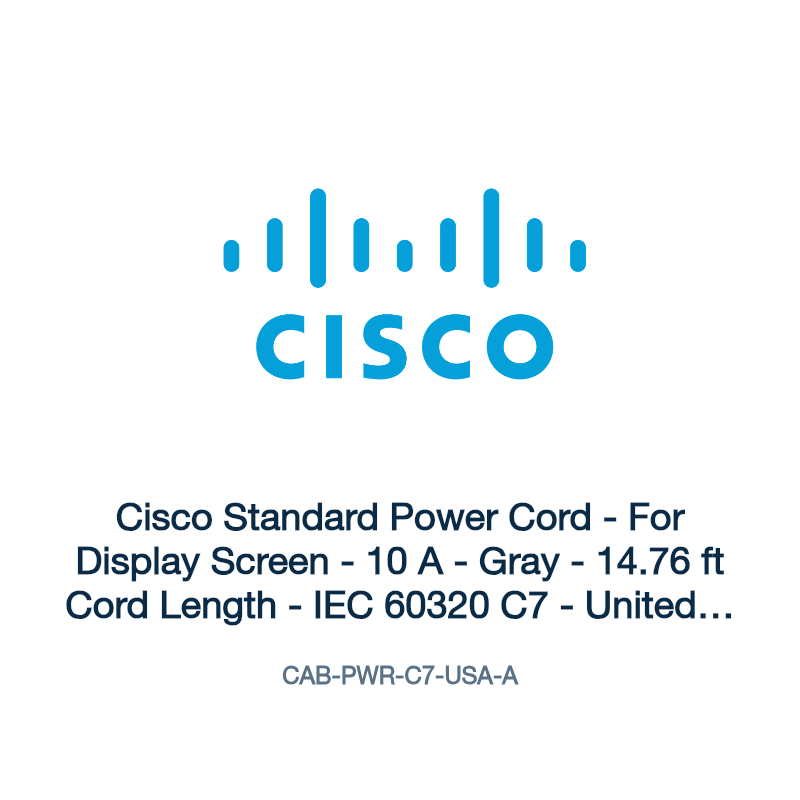 CAB-PWR-C7-USA-A: Cisco Standard Power Cord