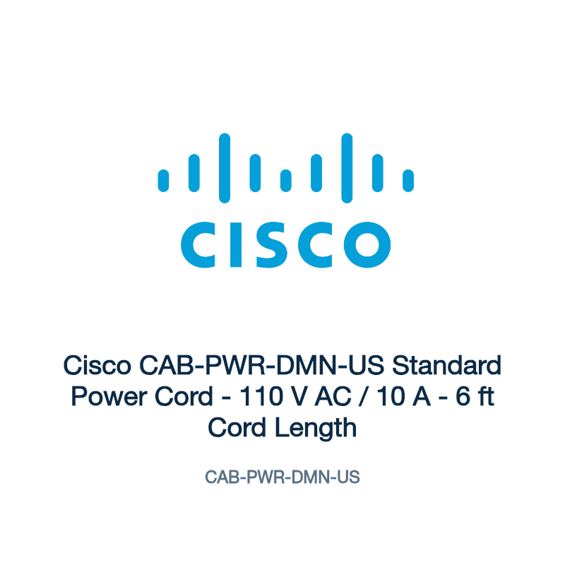 CAB-PWR-DMN-US: Cisco CAB-PWR-DMN-US Standard Power Cord