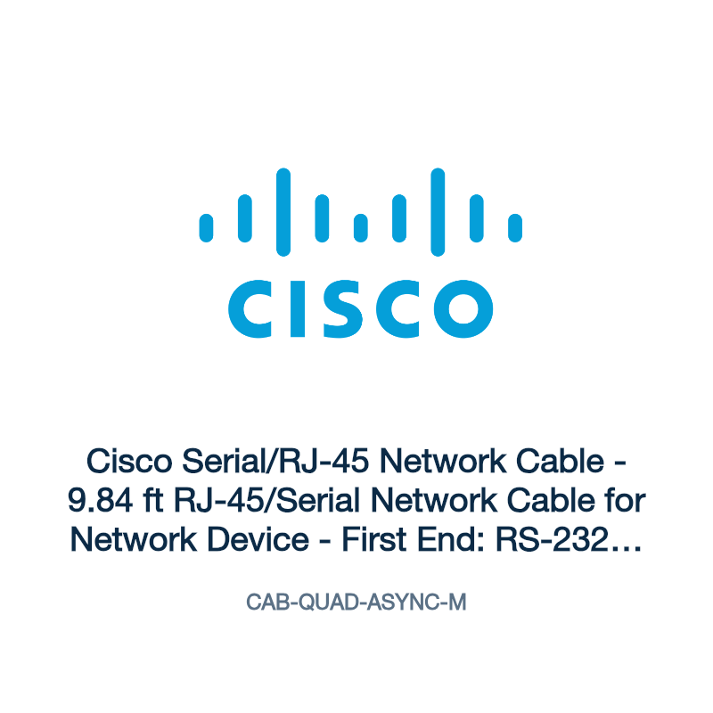 CAB-QUAD-ASYNC-M: Cisco Serial/RJ-45 Network Cable