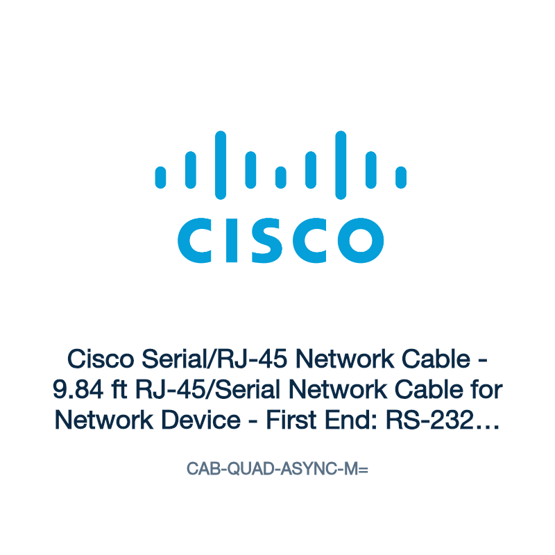 CAB-QUAD-ASYNC-M=: Cisco Serial/RJ-45 Network Cable