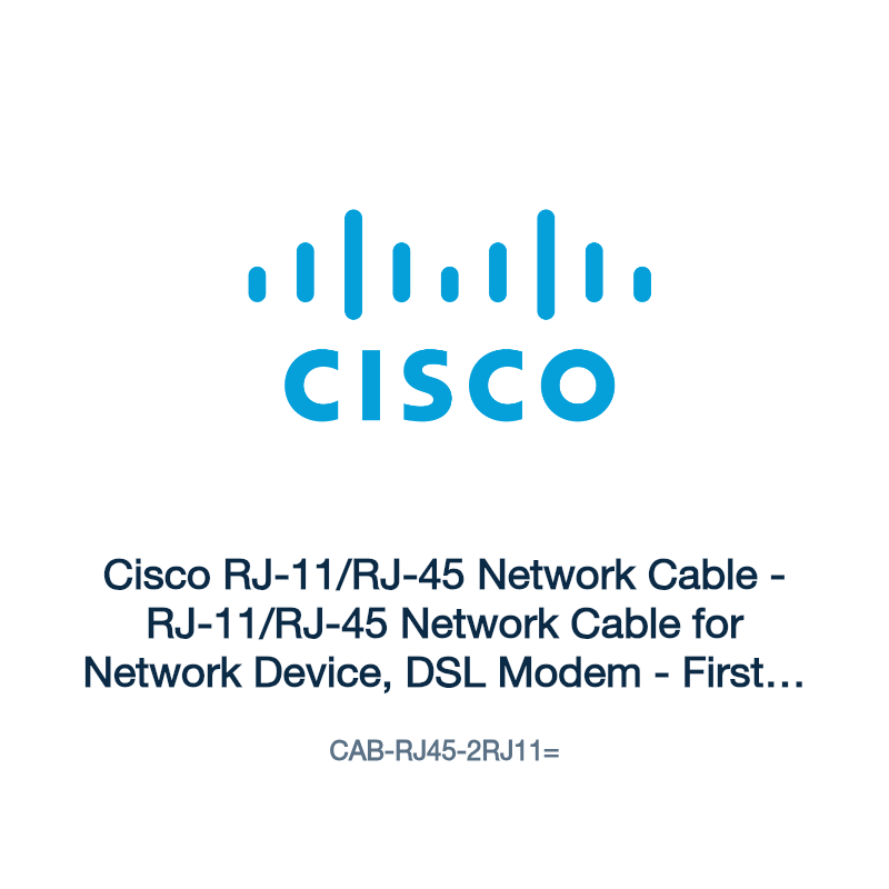 CAB-RJ45-2RJ11=: Cisco RJ-11/RJ-45 Network Cable