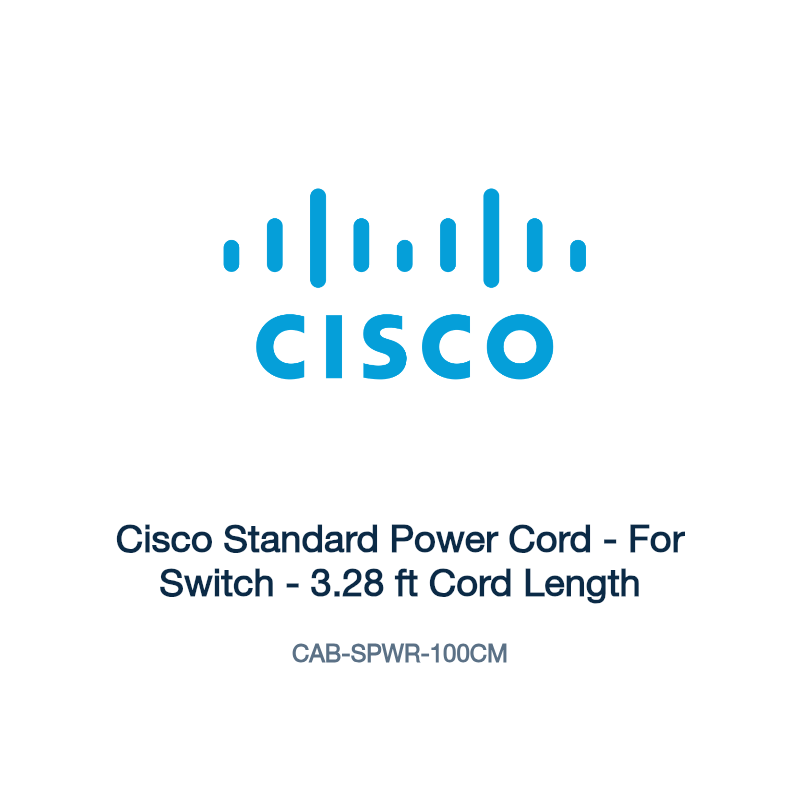 CAB-SPWR-100CM: Cisco Standard Power Cord