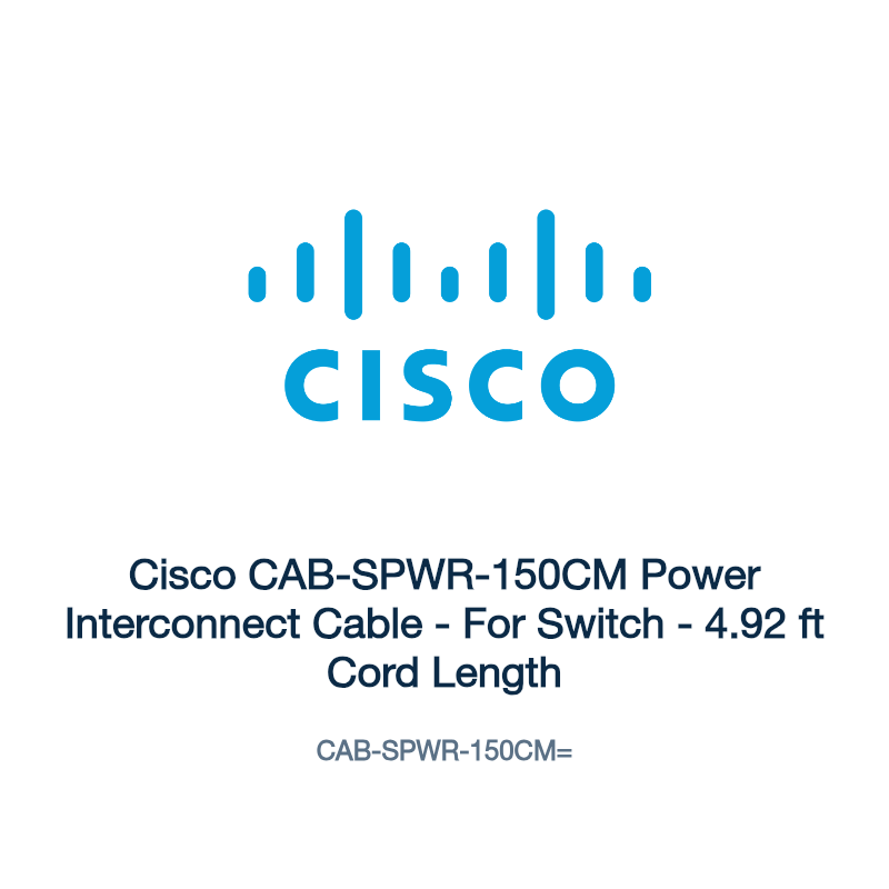 CAB-SPWR-150CM=: Cisco CAB-SPWR-150CM Power Interconnect Cable