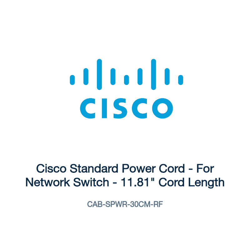 CAB-SPWR-30CM-RF: Cisco Standard Power Cord