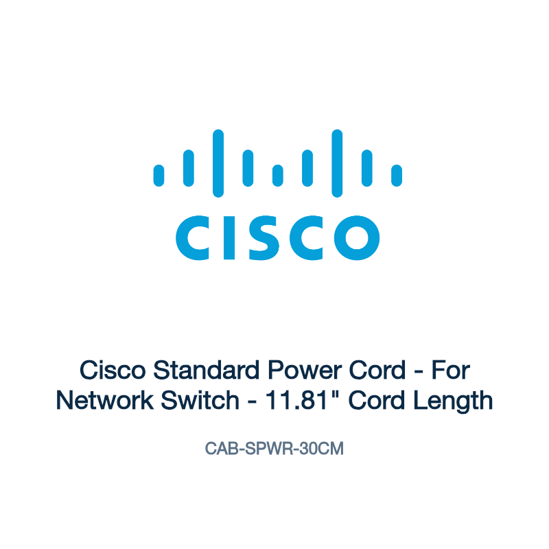 CAB-SPWR-30CM: Cisco Standard Power Cord