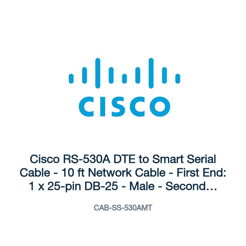 CAB-SS-530AMT: Cisco RS-530A DTE to Smart Serial Cable
