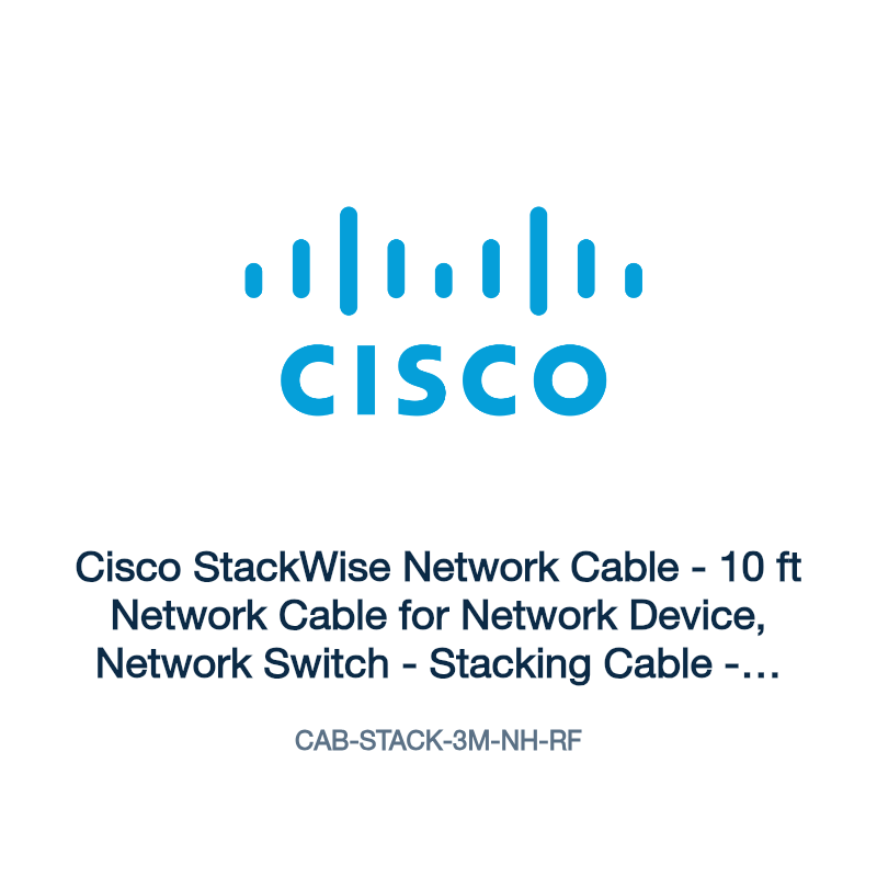 CAB-STACK-3M-NH-RF: Cisco StackWise Network Cable