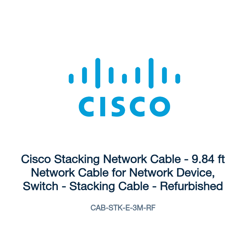 CAB-STK-E-3M-RF: Cisco Stacking Network Cable