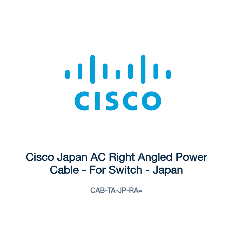 CAB-TA-JP-RA=: Cisco Japan AC Right Angled Power Cable