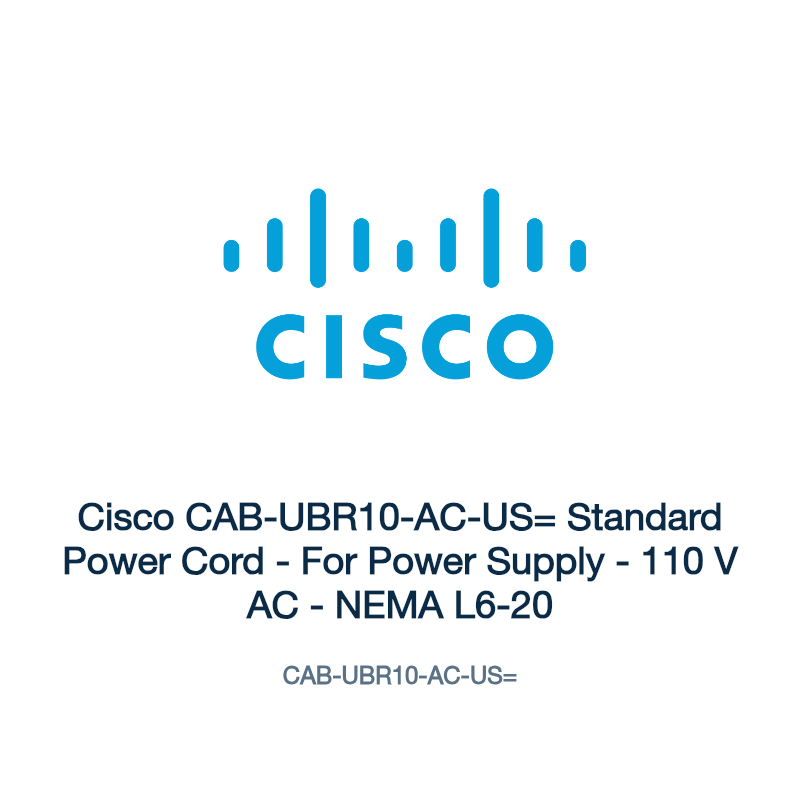 CAB-UBR10-AC-US=: Cisco CAB-UBR10-AC-US= Standard Power Cord