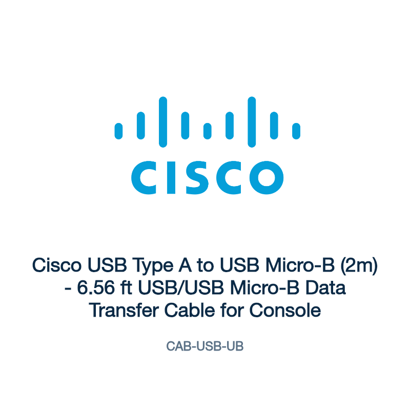 CAB-USB-UB: Cisco USB Type A to USB Micro-B (2m)