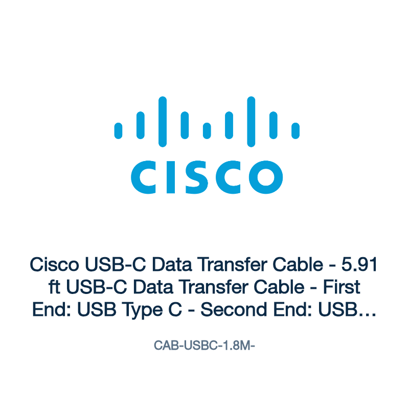 CAB-USBC-1.8M-: Cisco USB-C Data Transfer Cable