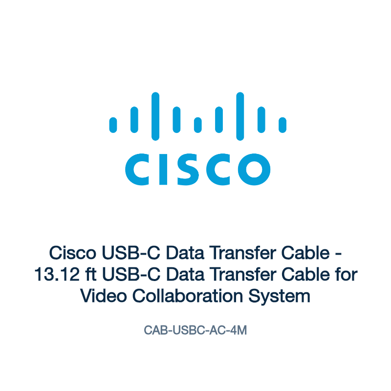 CAB-USBC-AC-4M: Cisco USB-C Data Transfer Cable