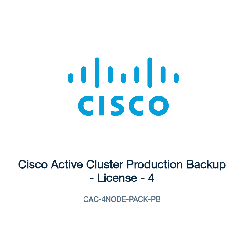 CAC-4NODE-PACK-PB: Cisco Active Cluster Production Backup