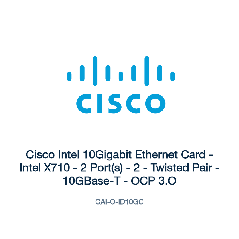 CAI-O-ID10GC: Cisco Intel 10Gigabit Ethernet Card