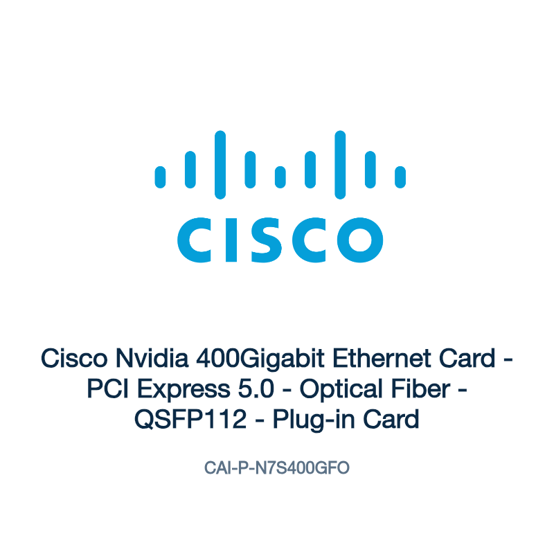 CAI-P-N7S400GFO: Cisco Nvidia 400Gigabit Ethernet Card