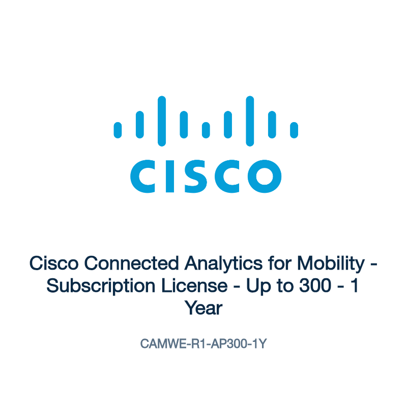 CAMWE-R1-AP300-1Y: Cisco Connected Analytics for Mobility