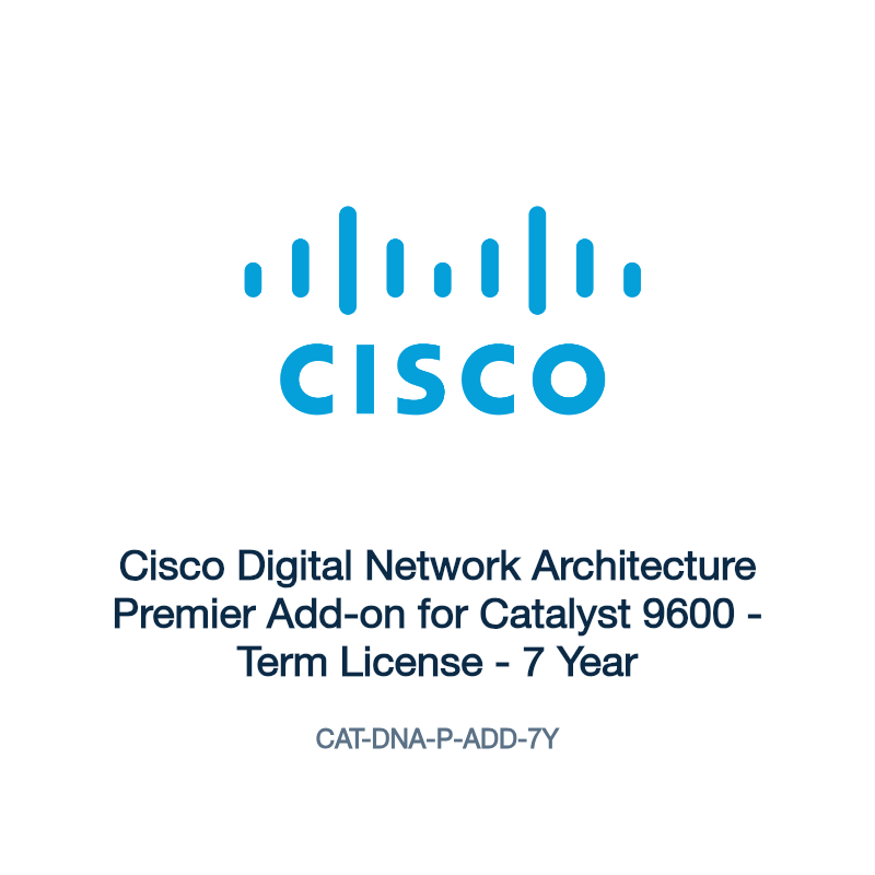 CAT-DNA-P-ADD-7Y: Cisco Digital Network Architecture Premier Add-on for Catalyst 9600
