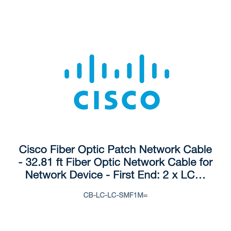 CB-LC-LC-SMF1M=: Cisco Fiber Optic Patch Network Cable