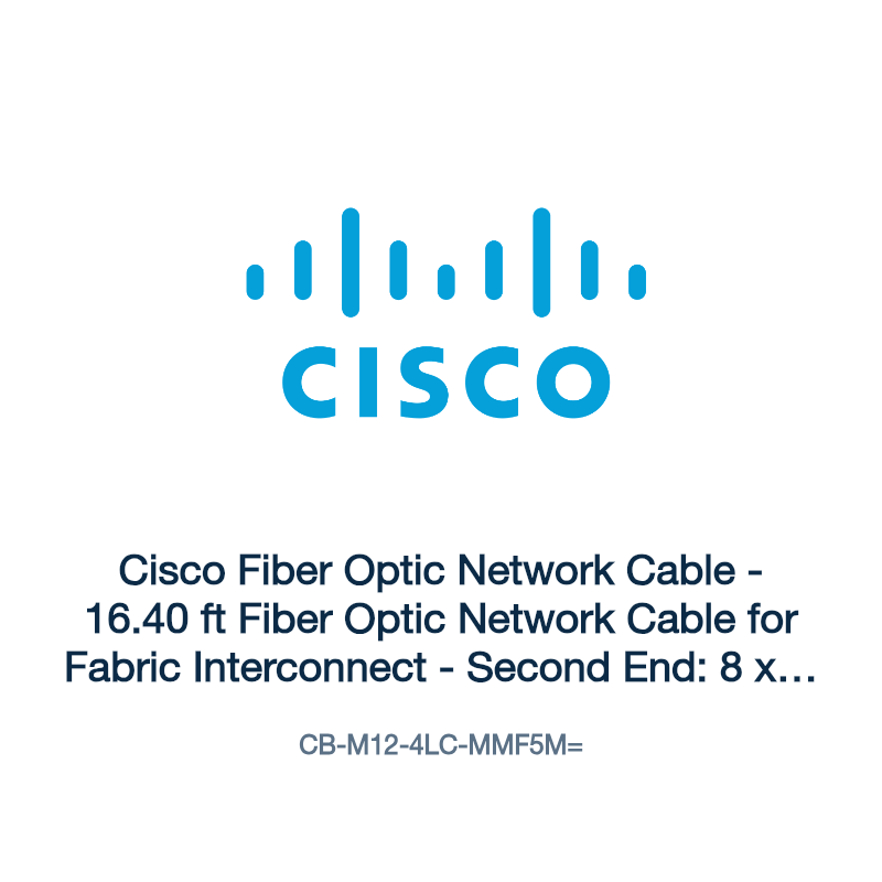 CB-M12-4LC-MMF5M=: Cisco Fiber Optic Network Cable