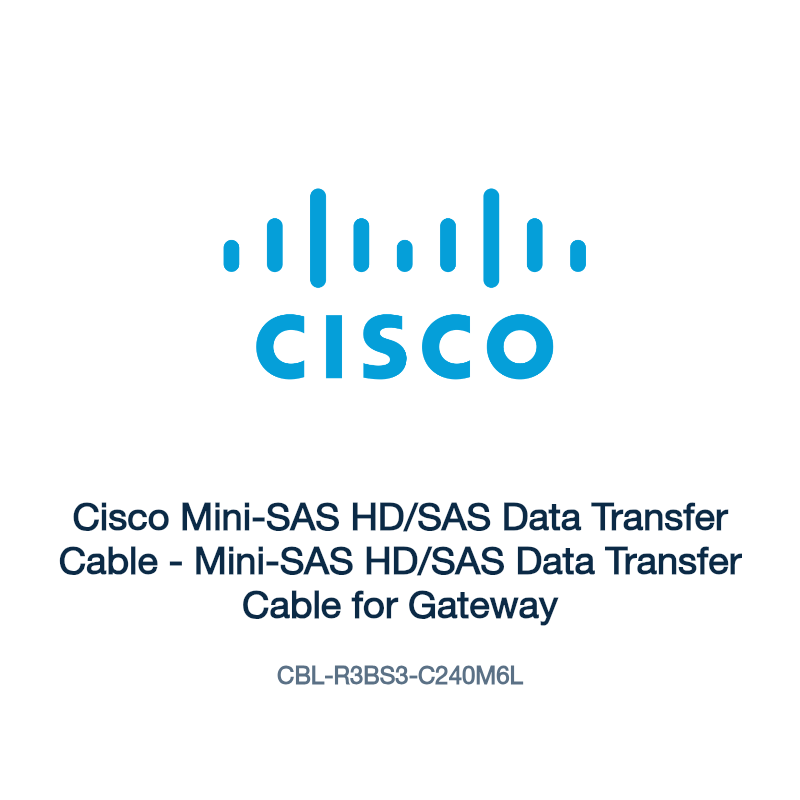 CBL-R3BS3-C240M6L: Cisco Mini-SAS HD/SAS Data Transfer Cable