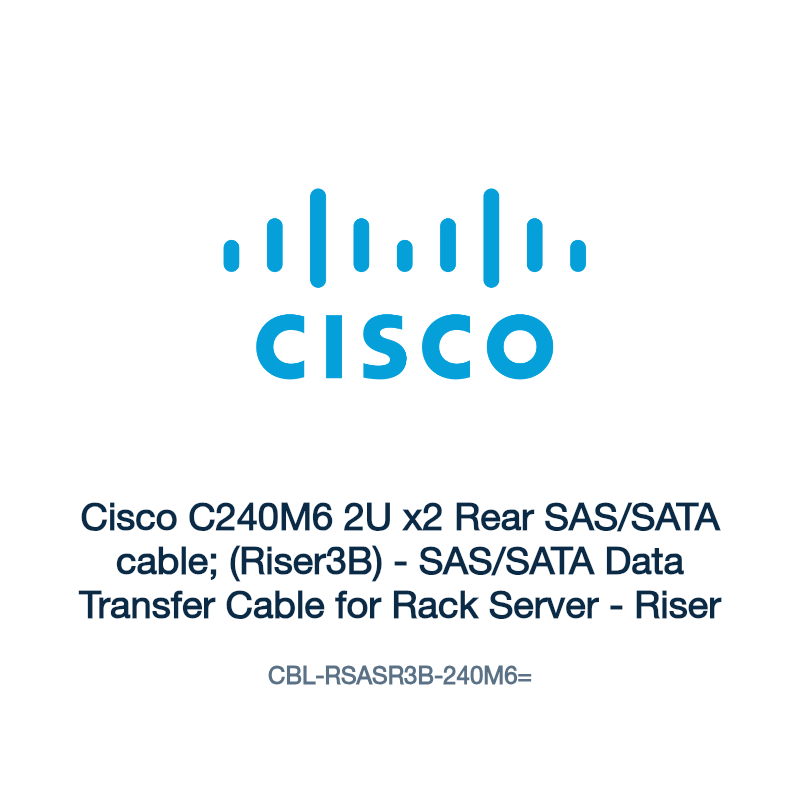 CBL-RSASR3B-240M6=: Cisco C240M6 2U x2 Rear SAS/SATA cable; (Riser3B)