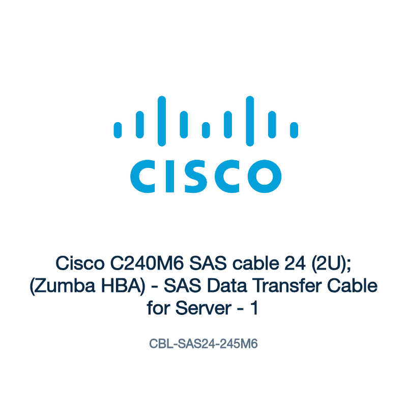 CBL-SAS24-245M6: Cisco C240M6 SAS cable 24 (2U); (Zumba HBA)