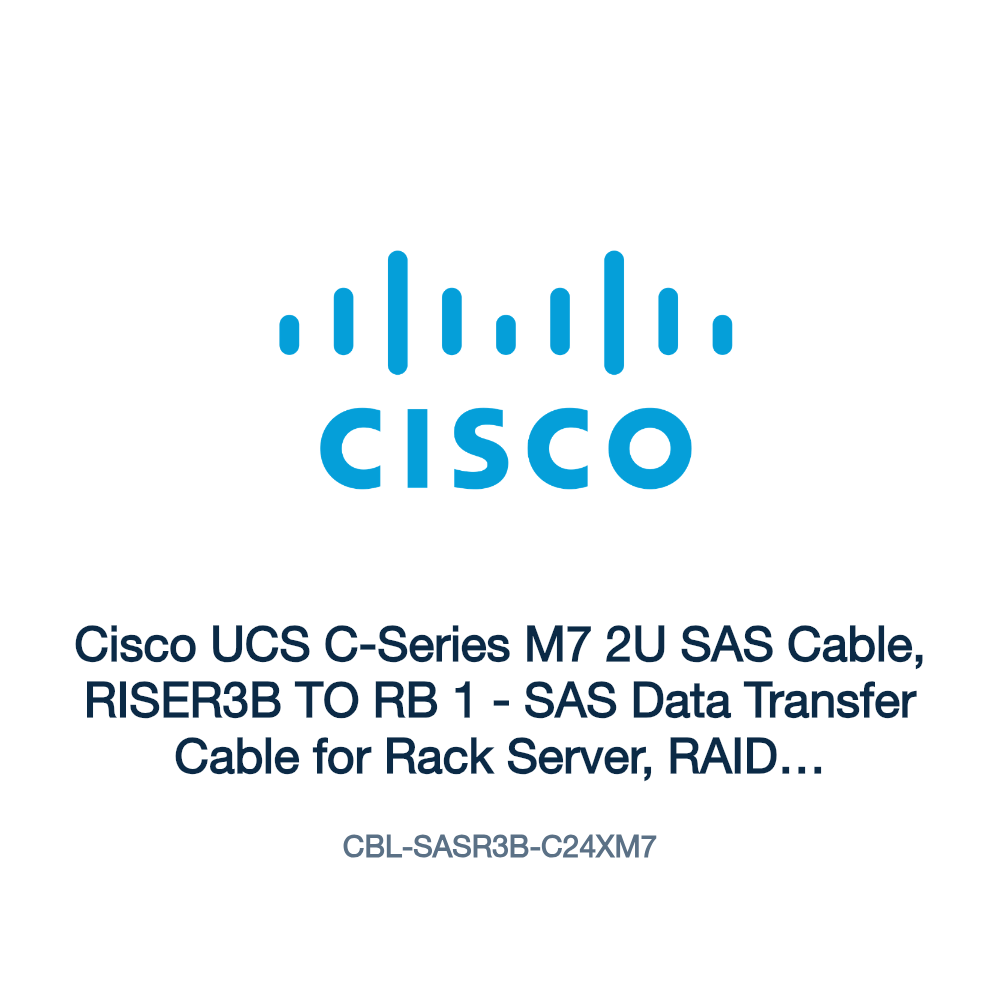 CBL-SASR3B-C24XM7: Cisco UCS C-Series M7 2U SAS Cable, RISER3B TO RB 1