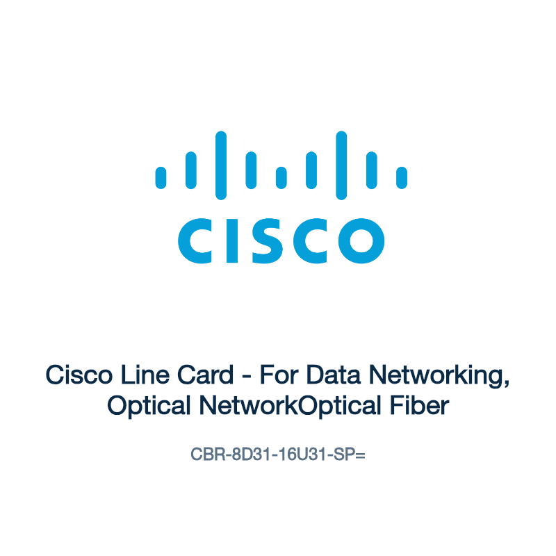 CBR-8D31-16U31-SP=: Cisco Line Card - For Data Networking, Optical NetworkOptical Fiber