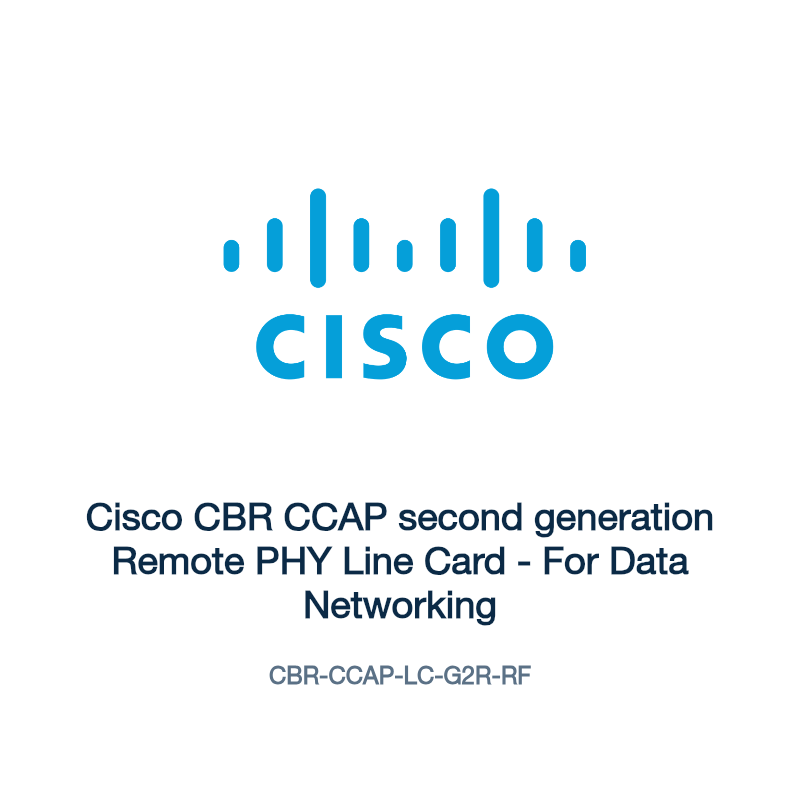 CBR-CCAP-LC-G2R-RF: Cisco CBR CCAP second generation Remote PHY Line Card