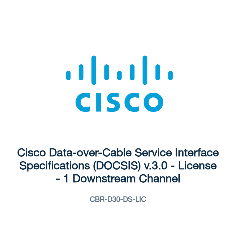 CBR-D30-DS-LIC: Cisco Data-over-Cable Service Interface Specifications (DOCSIS) v.3.0