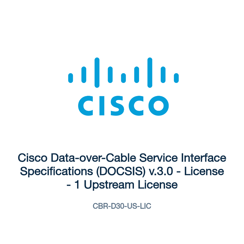 CBR-D30-US-LIC: Cisco Data-over-Cable Service Interface Specifications (DOCSIS) v.3.0