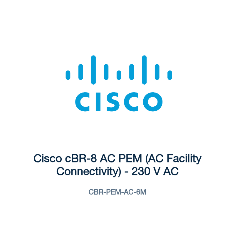 CBR-PEM-AC-6M: Cisco cBR-8 AC PEM (AC Facility Connectivity)
