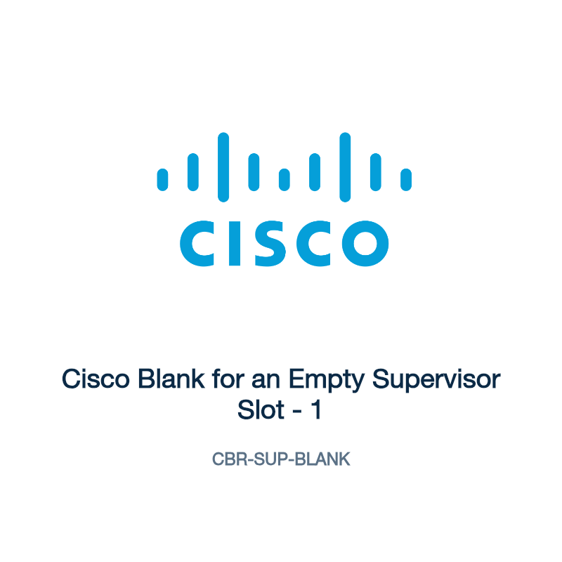 CBR-SUP-BLANK: Cisco Blank for an Empty Supervisor Slot