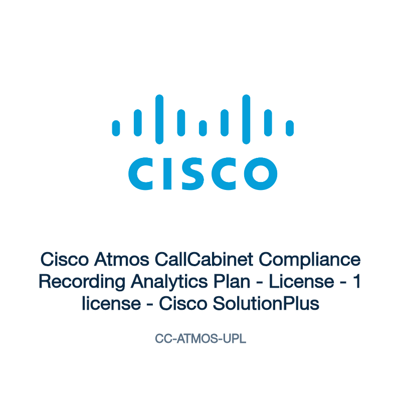 CC-ATMOS-UPL: Cisco Atmos CallCabinet Compliance Recording Analytics Plan