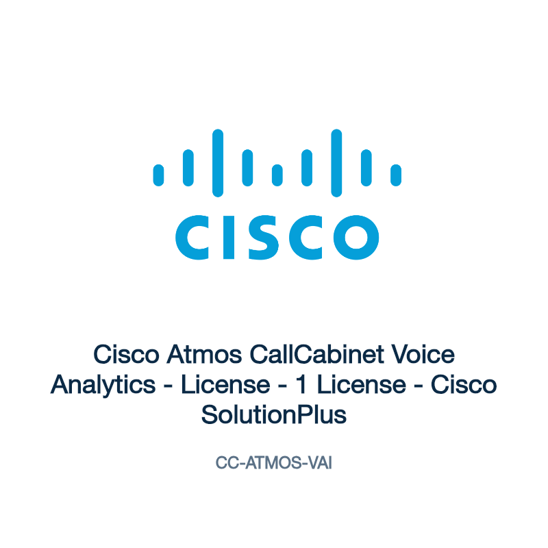 CC-ATMOS-VAI: Cisco Atmos CallCabinet Voice Analytics
