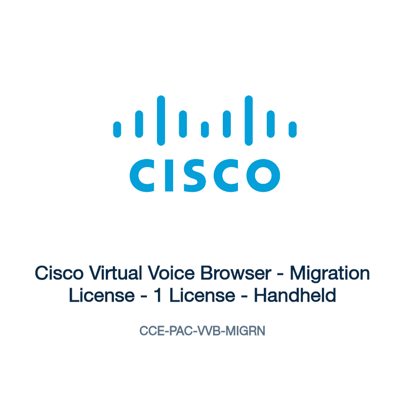 CCE-PAC-VVB-MIGRN: Cisco Virtual Voice Browser