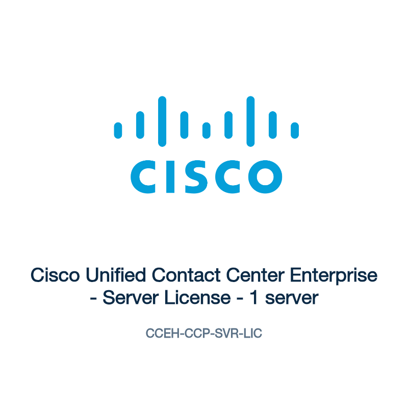 CCEH-CCP-SVR-LIC: Cisco Unified Contact Center Enterprise