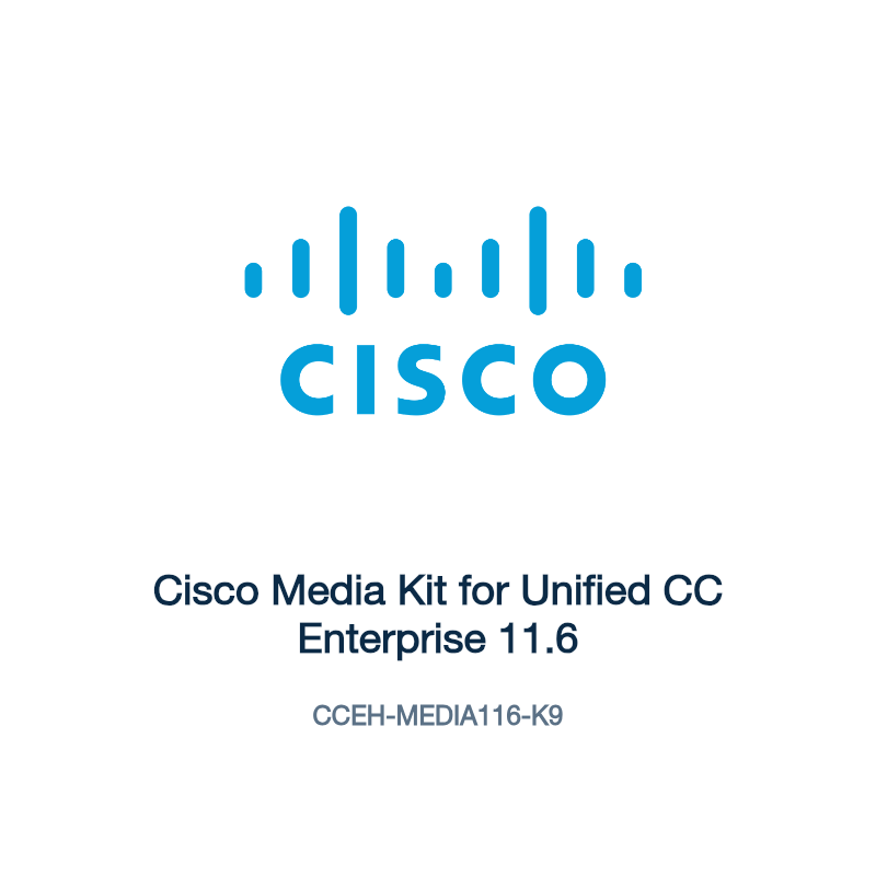 CCEH-MEDIA116-K9: Cisco Media Kit for Unified CC Enterprise 11.6