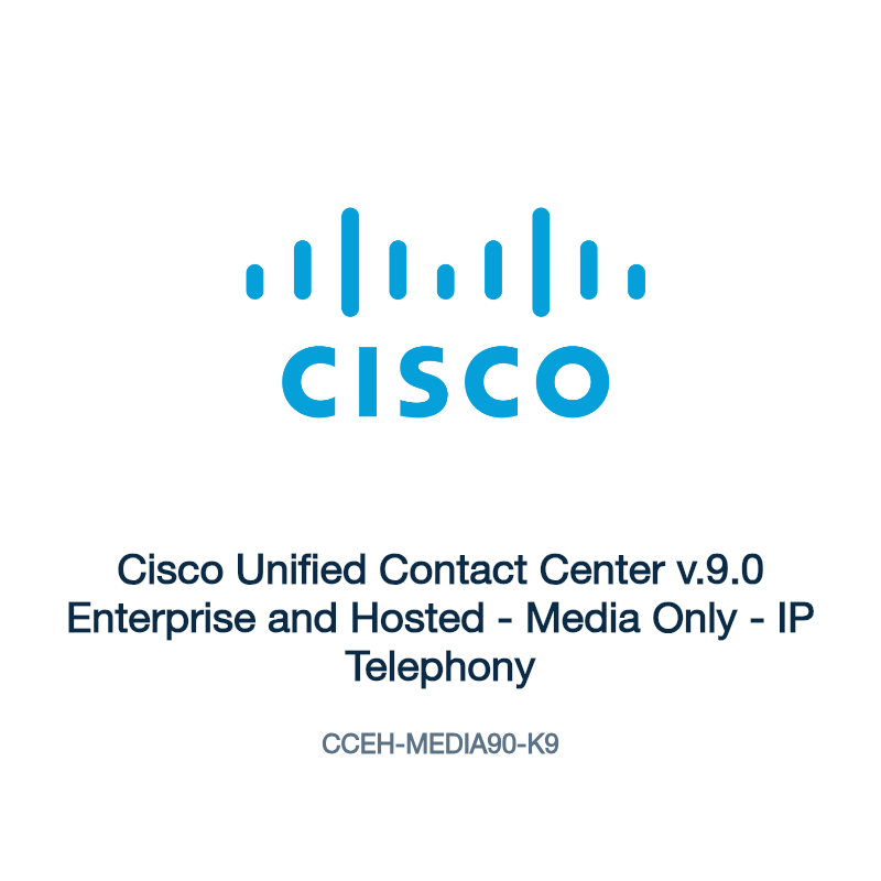 CCEH-MEDIA90-K9: Cisco Unified Contact Center v.9.0 Enterprise and Hosted