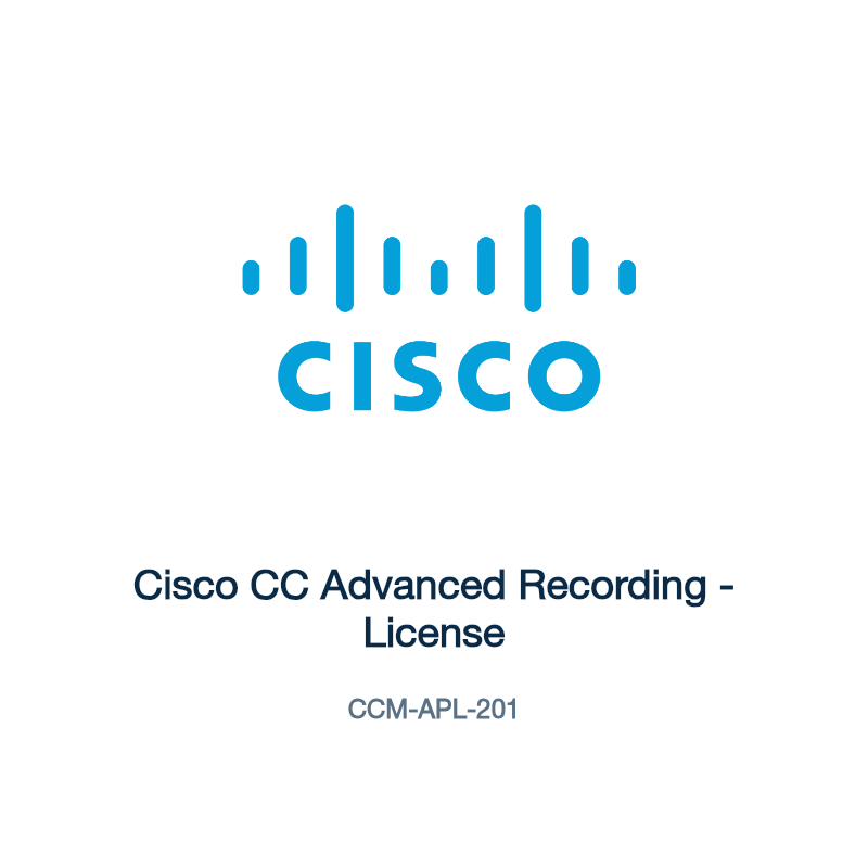 CCM-APL-201: Cisco CC Advanced Recording