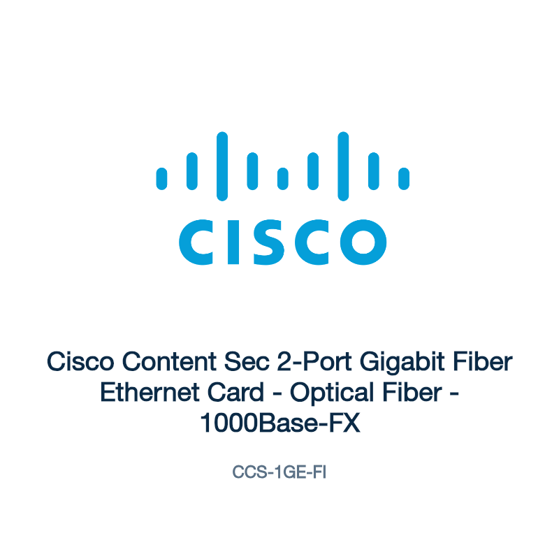 CCS-1GE-FI: Cisco Content Sec 2-Port Gigabit Fiber Ethernet Card