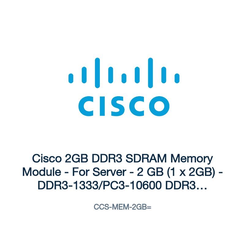 CCS-MEM-2GB=: Cisco 2GB DDR3 SDRAM Memory Module